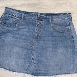 Old navy button down denim skirt